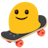 blobby-skateboard emoji